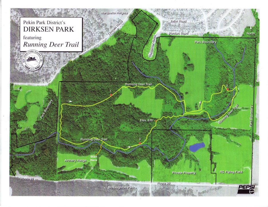 Running Deer Trail Map