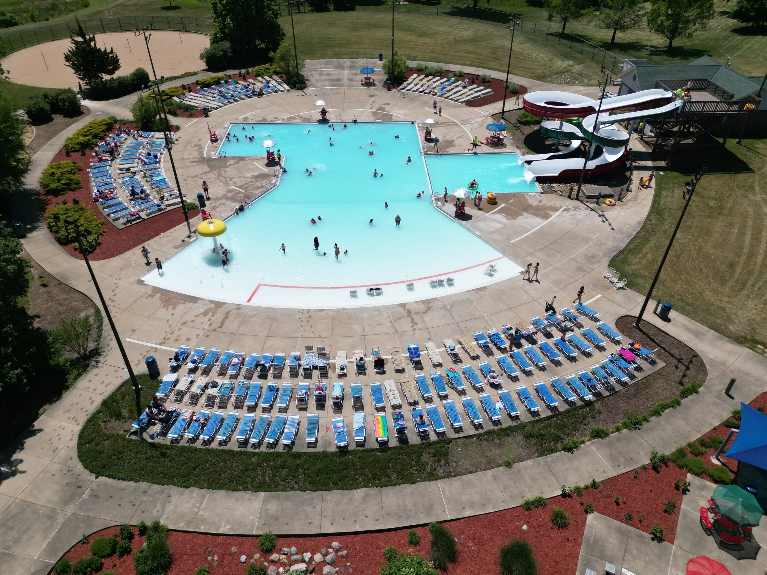 Aerial view of Dragonland Water Park